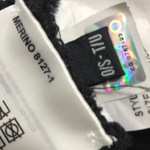 Canada goose black Bird's Eye Knit Wool Beanie - Picture 5 of 5